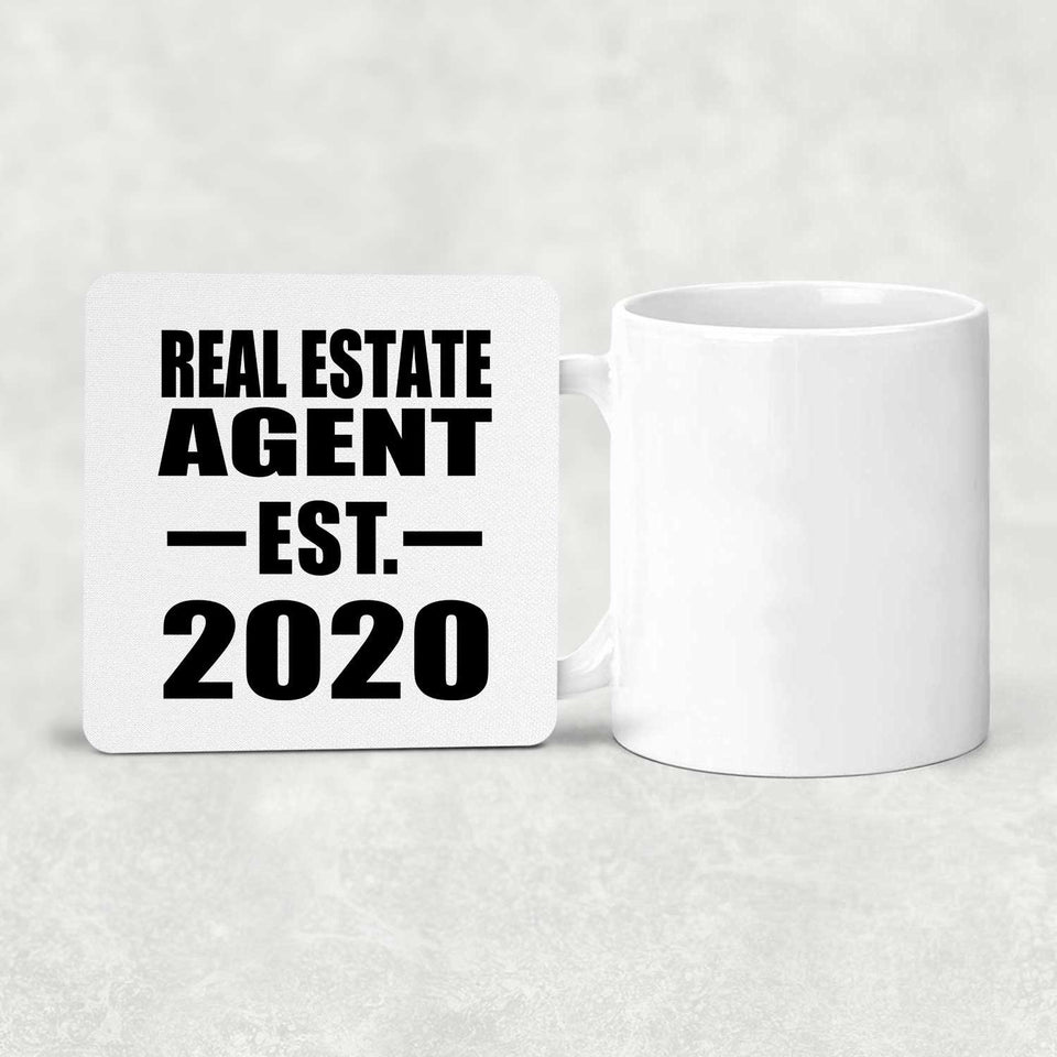 Real Estate Agent Established EST. 2020 - Drink Coaster