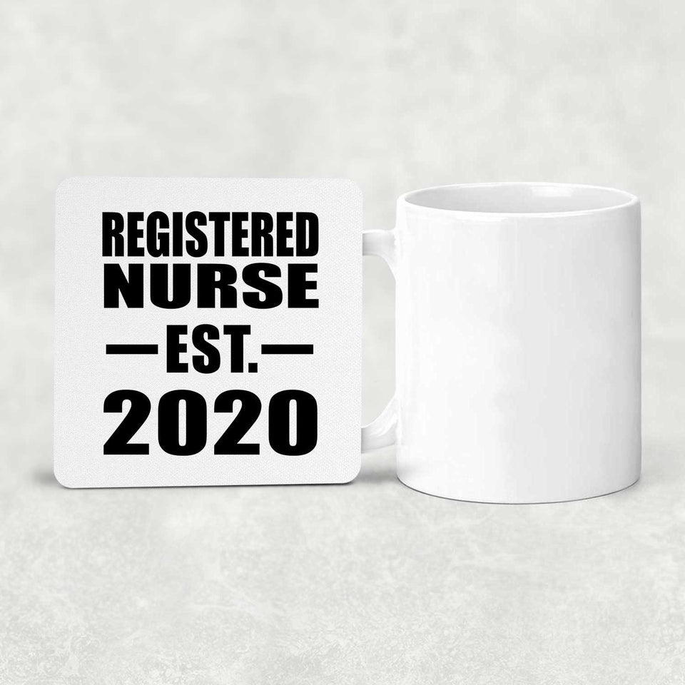 Registered Nurse Established EST. 2020 - Drink Coaster