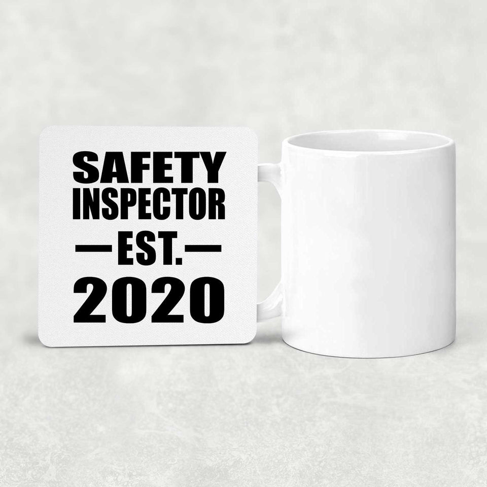Safety Inspector Established EST. 2020 - Drink Coaster