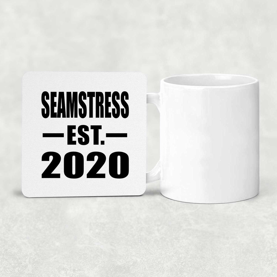 Seamstress Established EST. 2020 - Drink Coaster