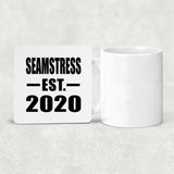 Seamstress Established EST. 2020 - Drink Coaster
