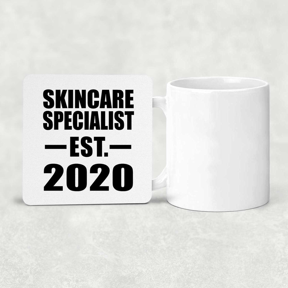 Skincare Specialist Established EST. 2020 - Drink Coaster
