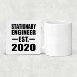 Stationary Engineer Established EST. 2020 - Drink Coaster