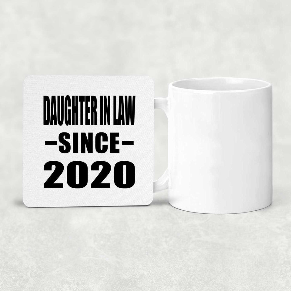 Daughter In Law Since 2020 - Drink Coaster