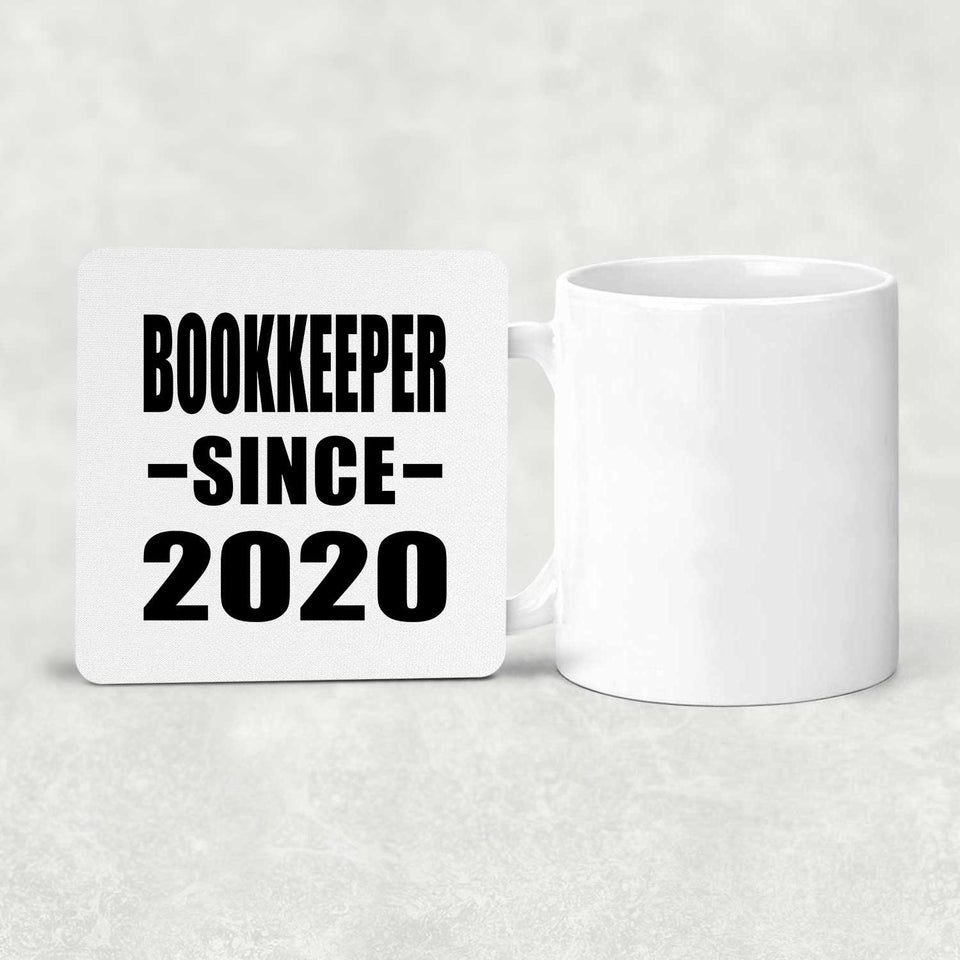Bookkeeper Since 2020 - Drink Coaster