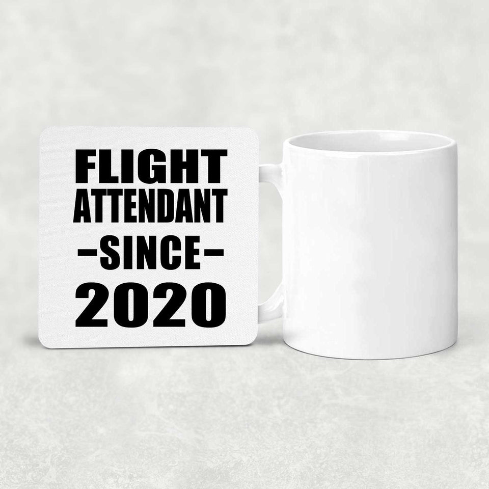 Flight Attendant Since 2020 - Drink Coaster