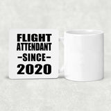 Flight Attendant Since 2020 - Drink Coaster