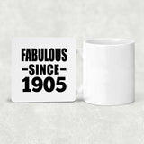 119th Birthday Fabulous Since 1905 - Drink Coaster