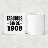 116th Birthday Fabulous Since 1908 - Drink Coaster