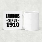 114th Birthday Fabulous Since 1910 - Drink Coaster