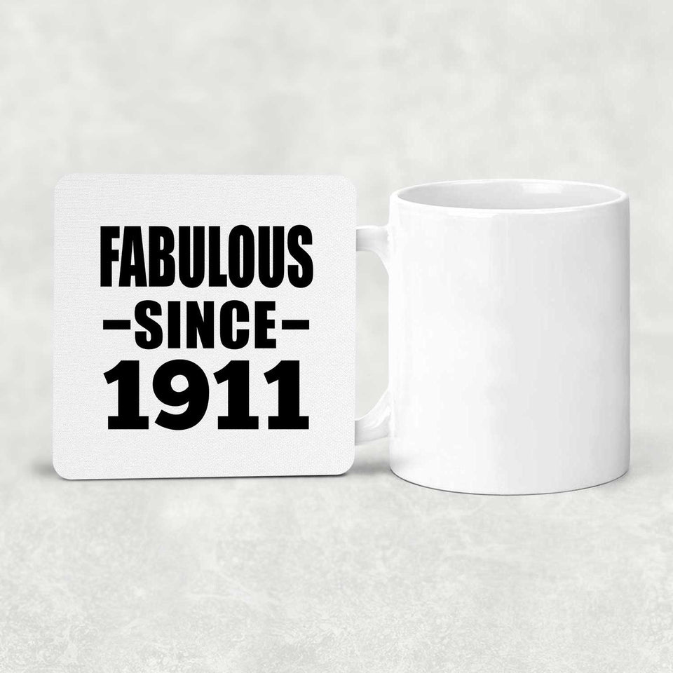 113th Birthday Fabulous Since 1911 - Drink Coaster