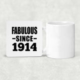 110th Birthday Fabulous Since 1914 - Drink Coaster