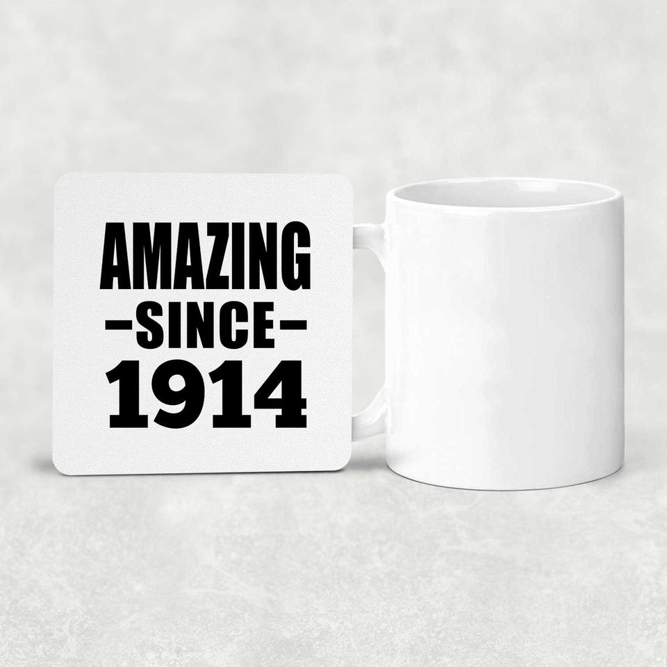 110th Birthday Amazing Since 1914 - Drink Coaster