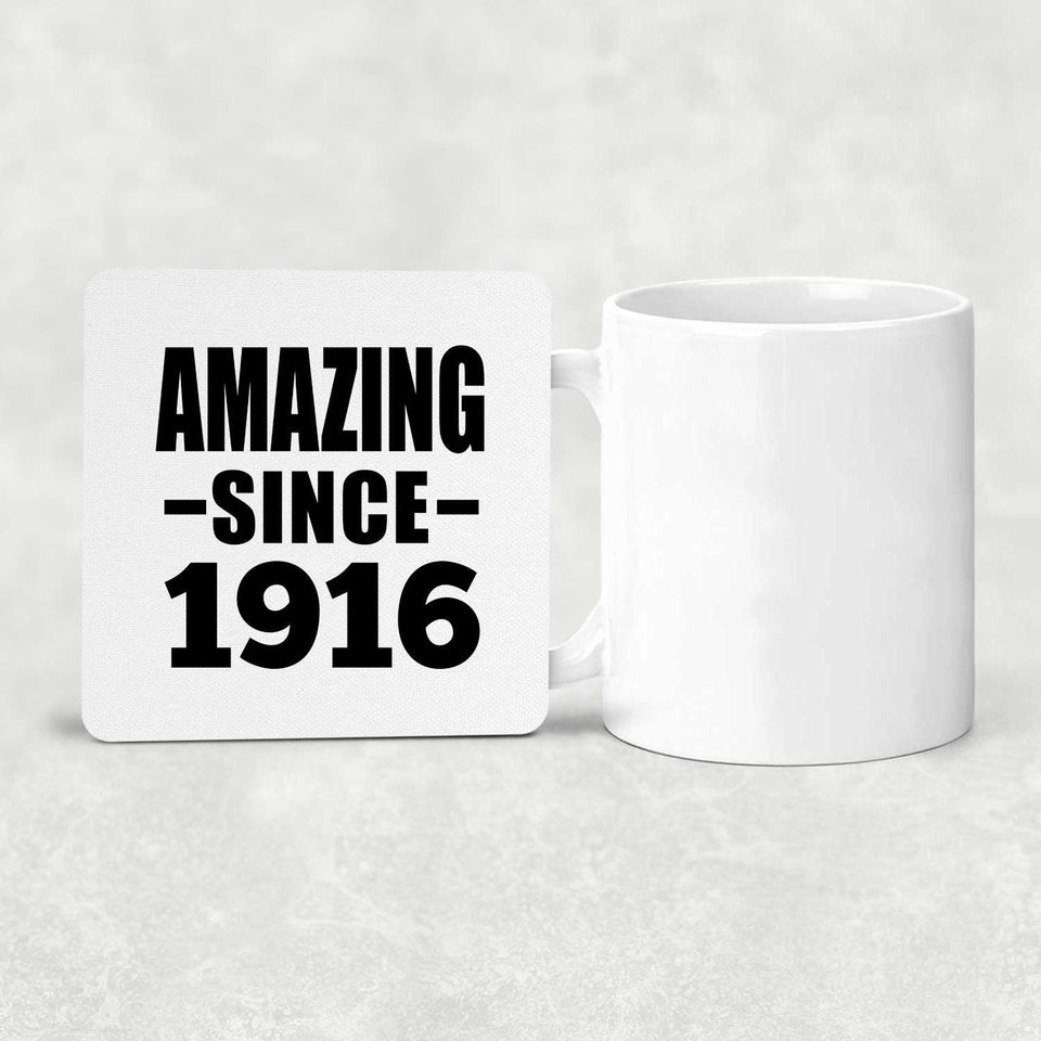 108th Birthday Amazing Since 1916 - Drink Coaster