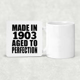 121st Birthday Made In 1903 Aged To Perfection - Drink Coaster