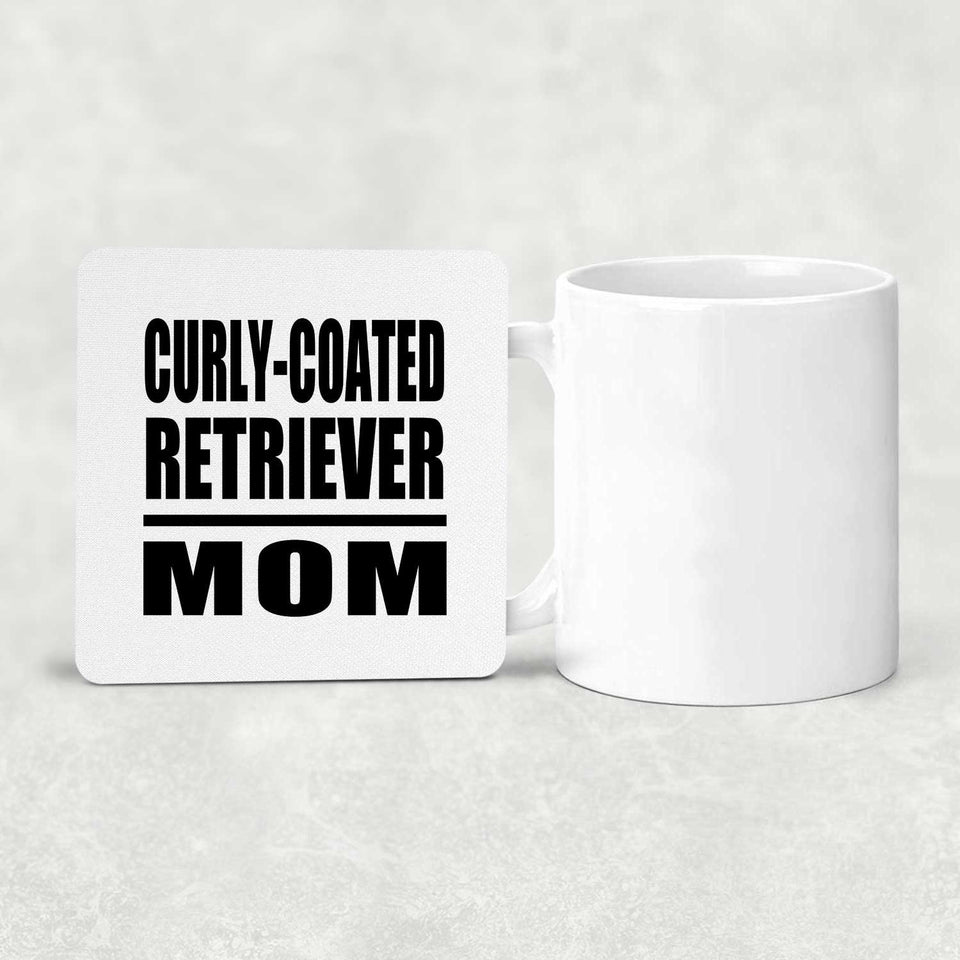 Curly-Coated Retriever Mom - Drink Coaster