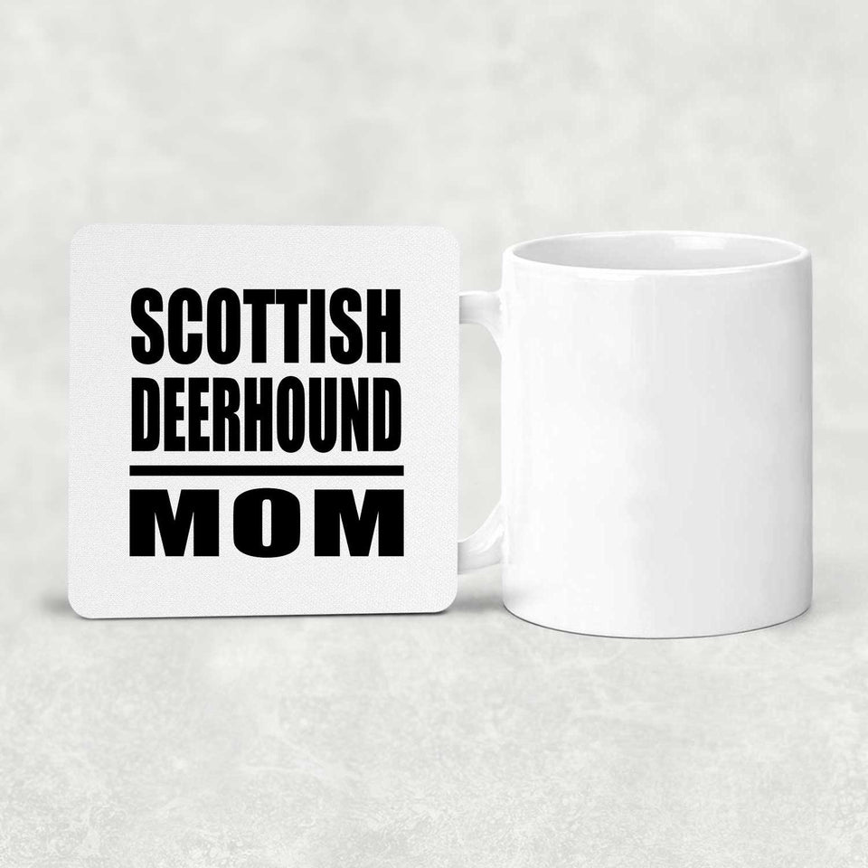 Scottish Deerhound Mom - Drink Coaster