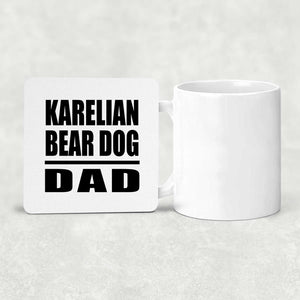 Karelian Bear Dog Dad - Drink Coaster