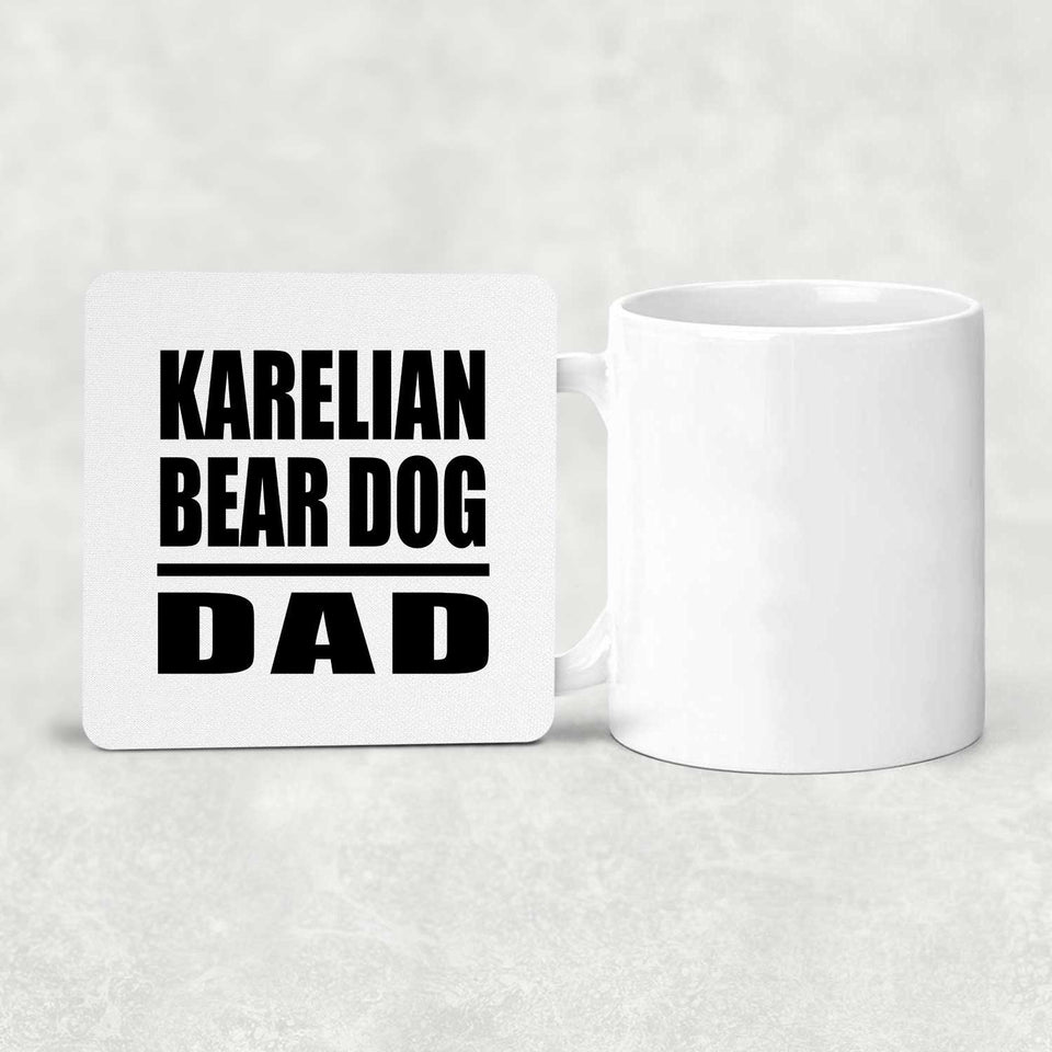 Karelian Bear Dog Dad - Drink Coaster