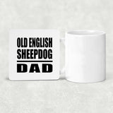 Old English Sheepdog Dad - Drink Coaster