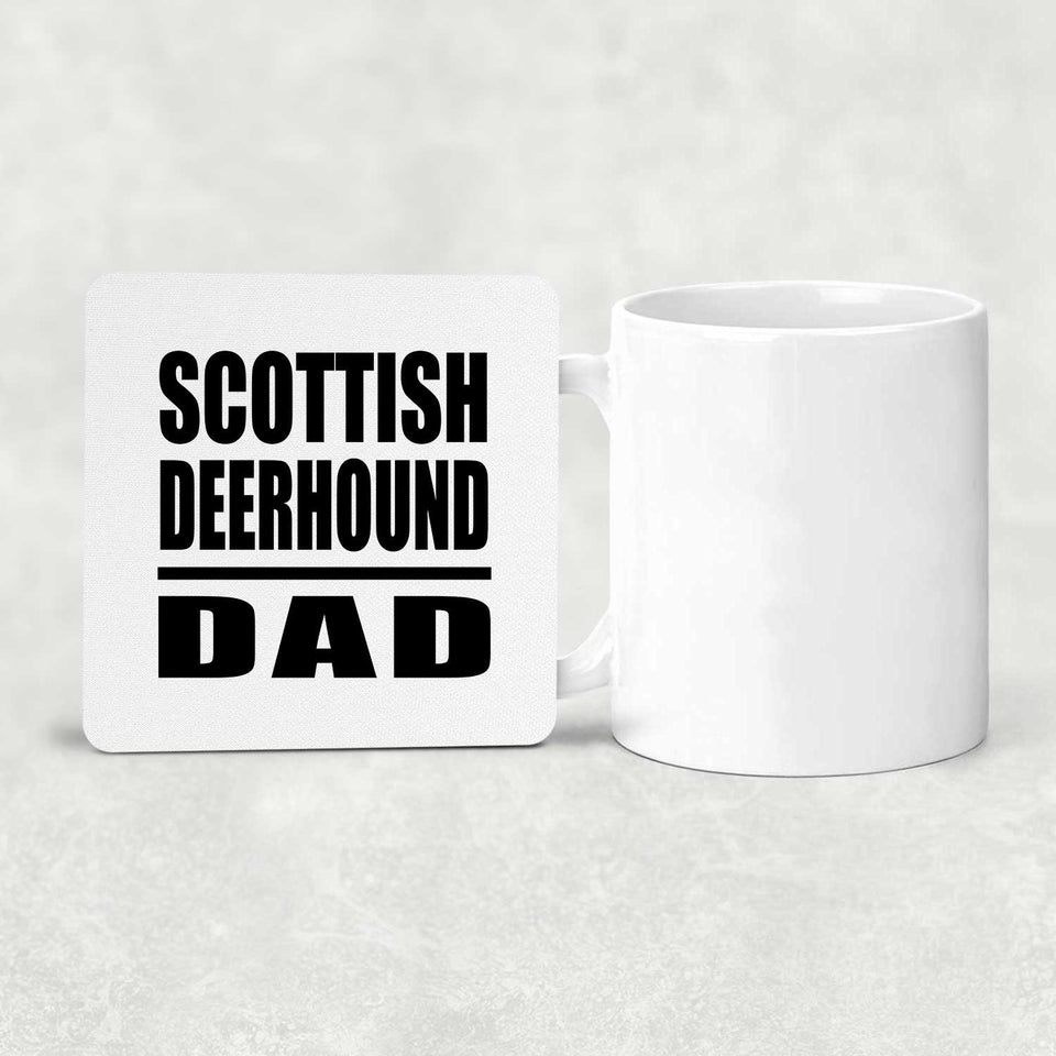 Scottish Deerhound Dad - Drink Coaster