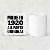104th Birthday Made in 1920 All Parts Original - Drink Coaster