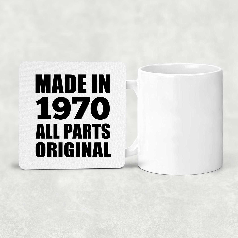 54th Birthday Made in 1970 All Parts Original - Drink Coaster