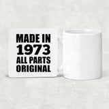 51st Birthday Made in 1973 All Parts Original - Drink Coaster