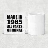 39th Birthday Made in 1985 All Parts Original - Drink Coaster