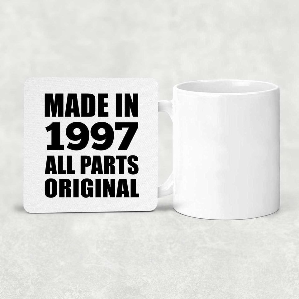 27th Birthday Made in 1997 All Parts Original - Drink Coaster