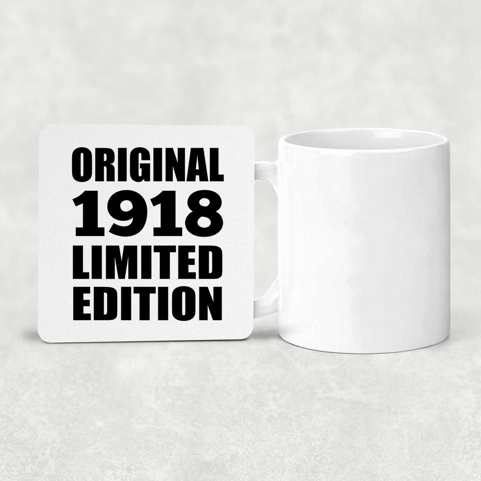 106th Birthday Original 1918 Limited Edition - Drink Coaster