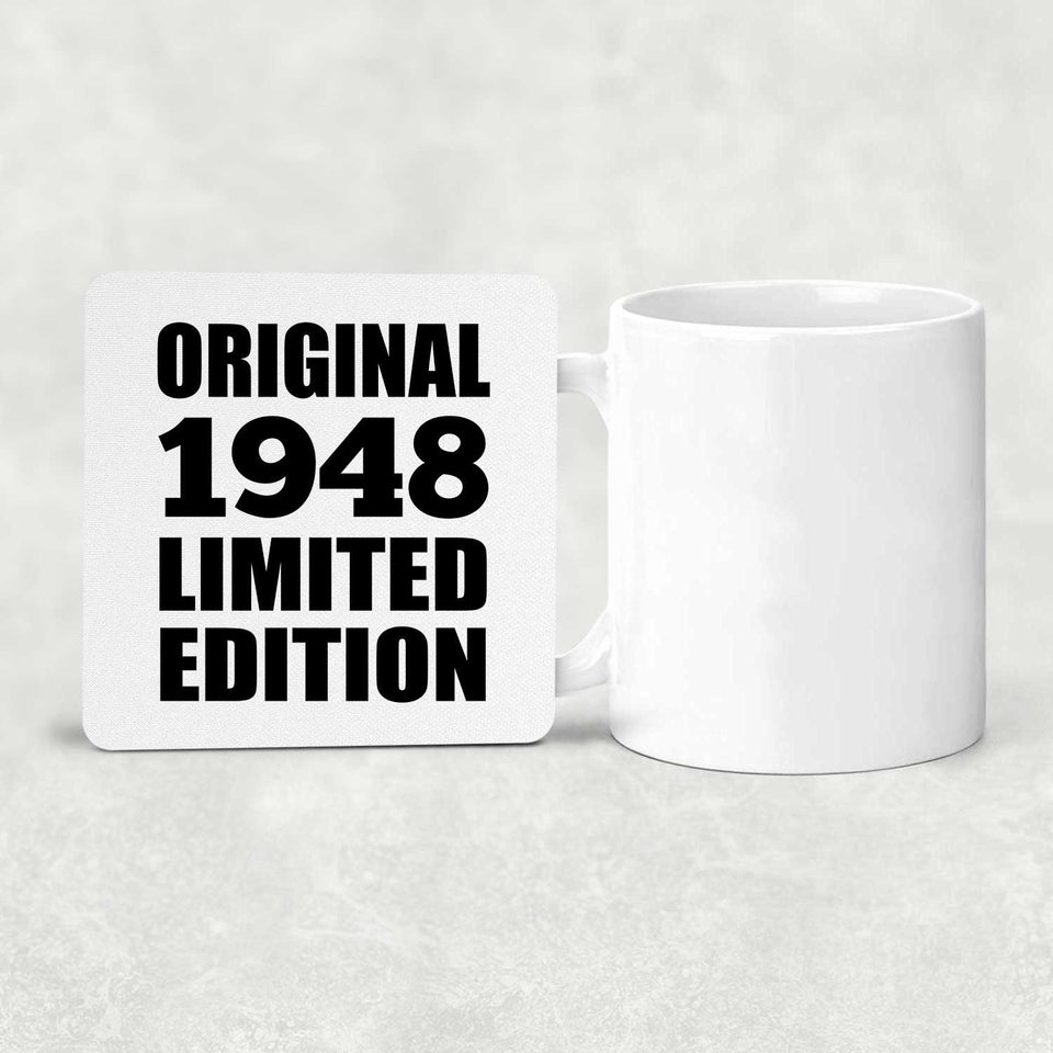 76th Birthday Original 1948 Limited Edition - Drink Coaster