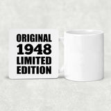 76th Birthday Original 1948 Limited Edition - Drink Coaster