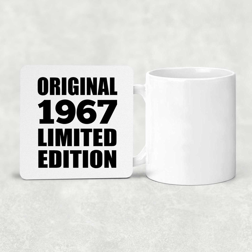 57th Birthday Original 1967 Limited Edition - Drink Coaster