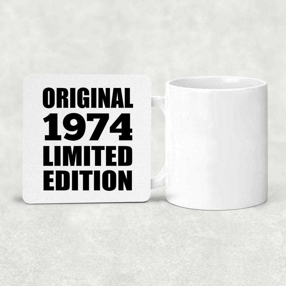 50th Birthday Original 1974 Limited Edition - Drink Coaster