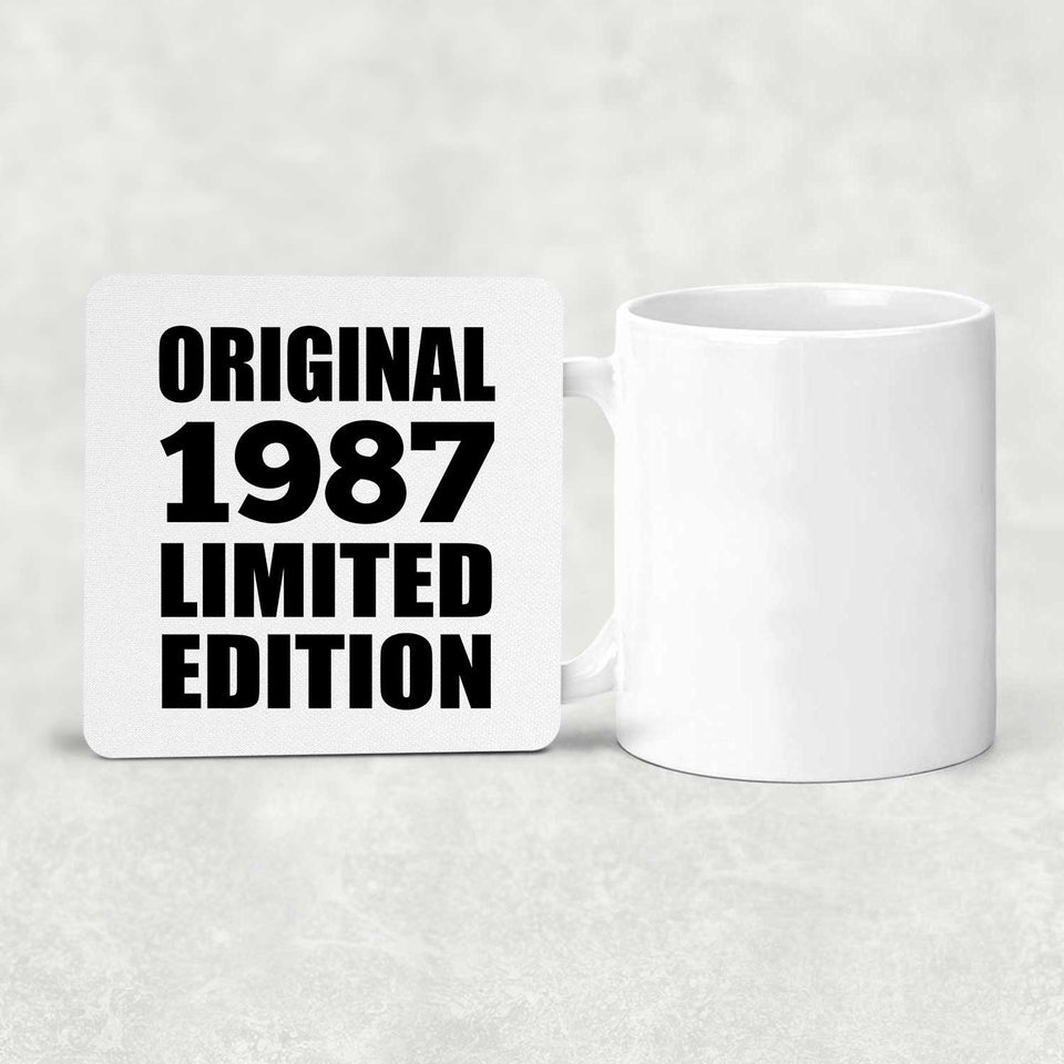 37th Birthday Original 1987 Limited Edition - Drink Coaster
