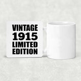 109th Birthday Vintage 1915 Limited Edition - Drink Coaster