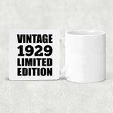 95th Birthday Vintage 1929 Limited Edition - Drink Coaster