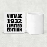 92nd Birthday Vintage 1932 Limited Edition - Drink Coaster