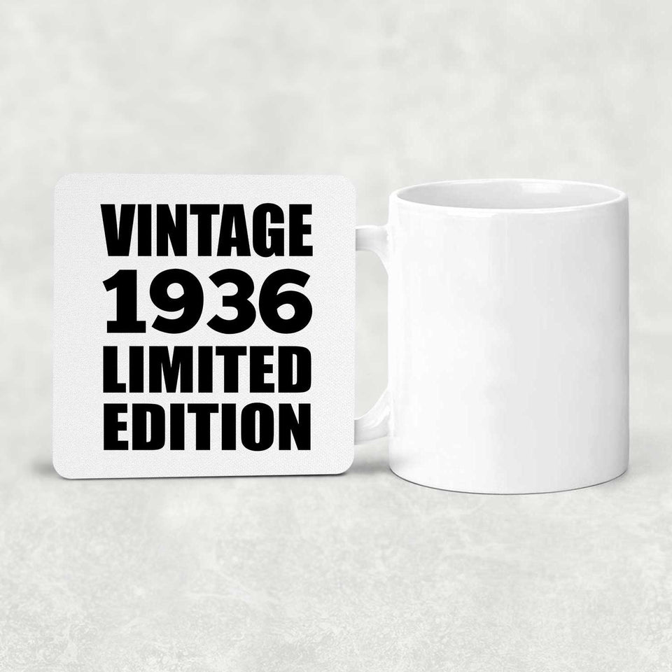 88th Birthday Vintage 1936 Limited Edition - Drink Coaster