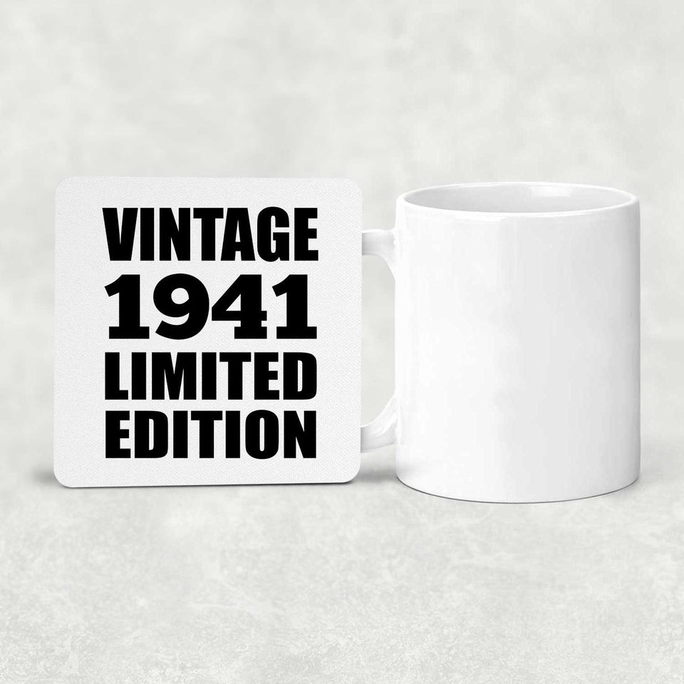 83rd Birthday Vintage 1941 Limited Edition - Drink Coaster