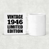 78th Birthday Vintage 1946 Limited Edition - Drink Coaster