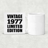 47th Birthday Vintage 1977 Limited Edition - Drink Coaster
