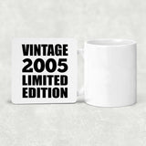 19th Birthday Vintage 2005 Limited Edition - Drink Coaster