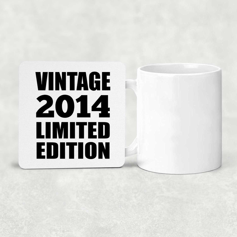 10th Birthday Vintage 2014 Limited Edition - Drink Coaster