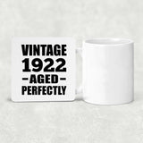 102nd Birthday Vintage 1922 Aged Perfectly - Drink Coaster