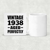 86th Birthday Vintage 1938 Aged Perfectly - Drink Coaster
