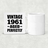 63rd Birthday Vintage 1961 Aged Perfectly - Drink Coaster