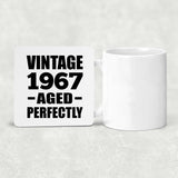 57th Birthday Vintage 1967 Aged Perfectly - Drink Coaster