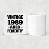 35th Birthday Vintage 1989 Aged Perfectly - Drink Coaster